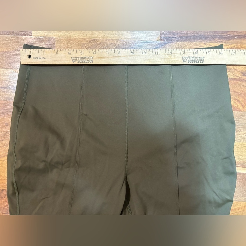Halara Play It My Way Pants Olive Green XL Flare High Rise Stretch NWT - Picture 3 of 6